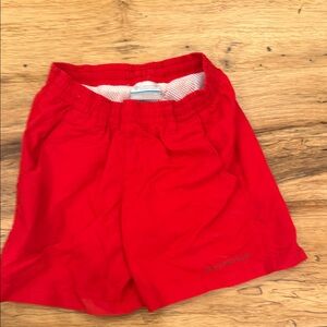 Red Athletic Swim Shorts